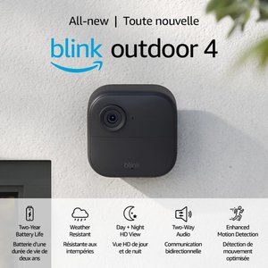 Blink Outdoor 4th Gen Security Camera System 2 Cameras Weatherproof Wireless HD